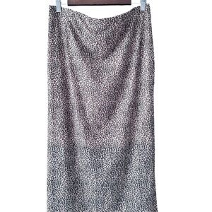Ripe Leopard Print Midi Skirt Animal Print Neutral Flowy Trendy